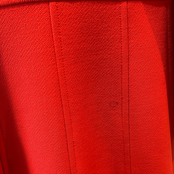 Women's wool thinsate red coat - Picture 11 of 13